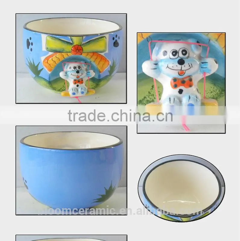 Cute animal fruit bowl,wholesale ceramic fruit bowl