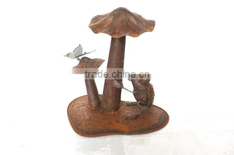 Garden decoration metal mushroom