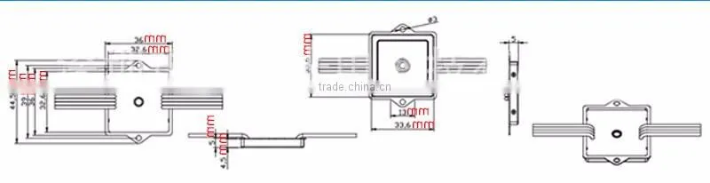 Building decoration LED module full colors 4 pieces LED light