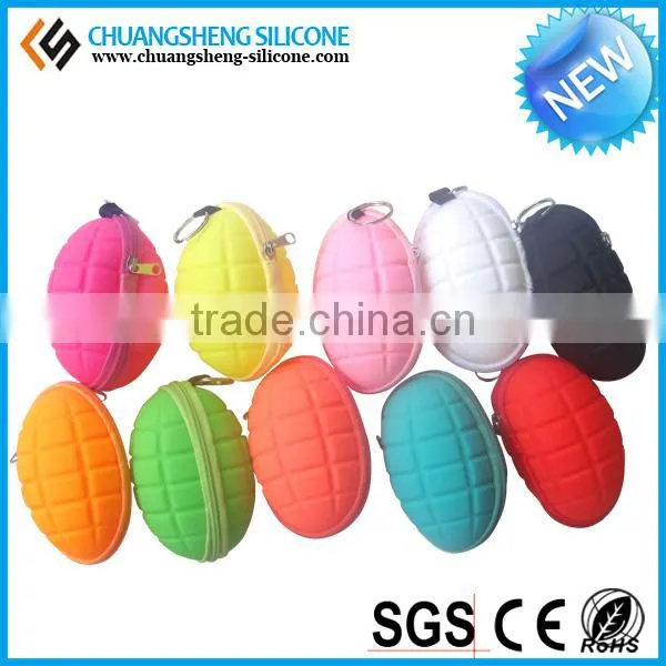 LOVELY HOT SELLING BOOM SHAPE SILICONE COIN BAG/PURSE/WALLET,AND THE SHAPE CAN BE REDESIGN