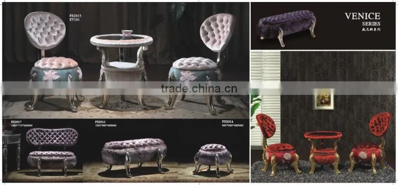 FF2015 fun and sweet pumpkin leisure chairs gold velvet fabric neoclassic stools ottoman small fancy childern chair