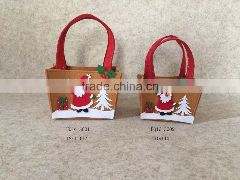 New design promotion felt shopping bag, felt christmas gift bag
