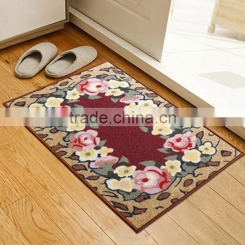 Recycled Rubber custom Design Digital Printed Logo rubber floor mat