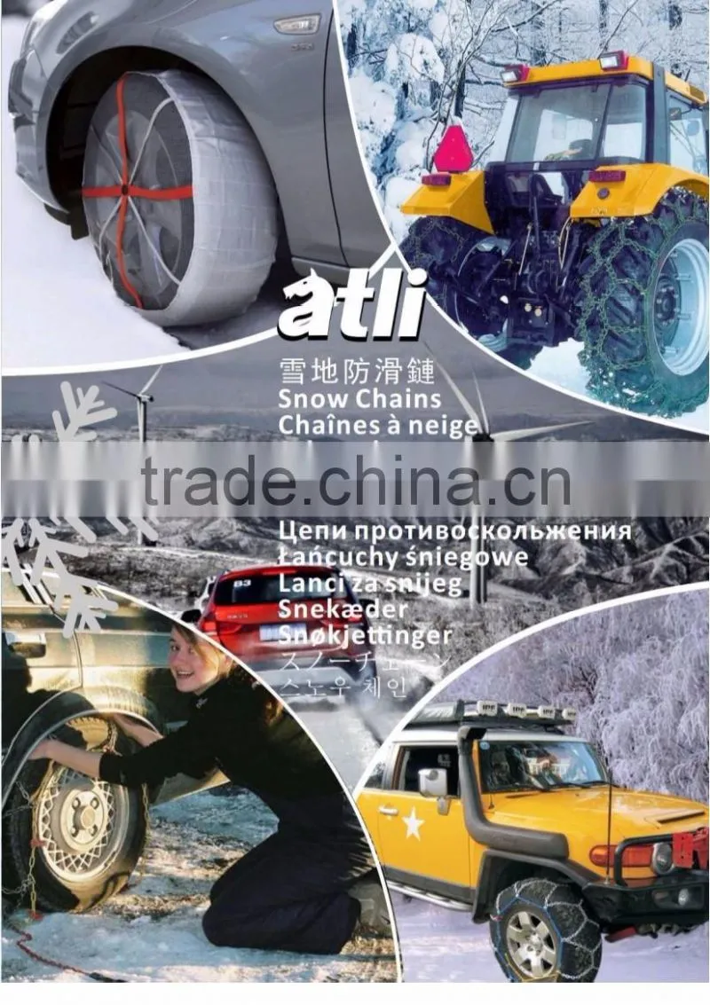 9mm carbon steel diamond design car snow chain
