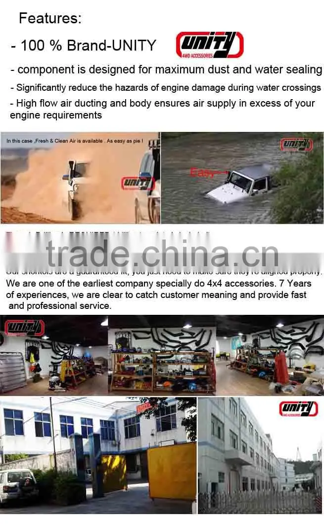 4wd offroad LLDPE 4x4 snorkel / 4x4 snorkel kit / snorkel 4x4 for V73A
