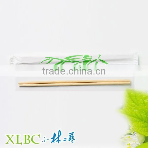 Nature 21cm Paper wrapped standard bamboo chopsticks with high quality