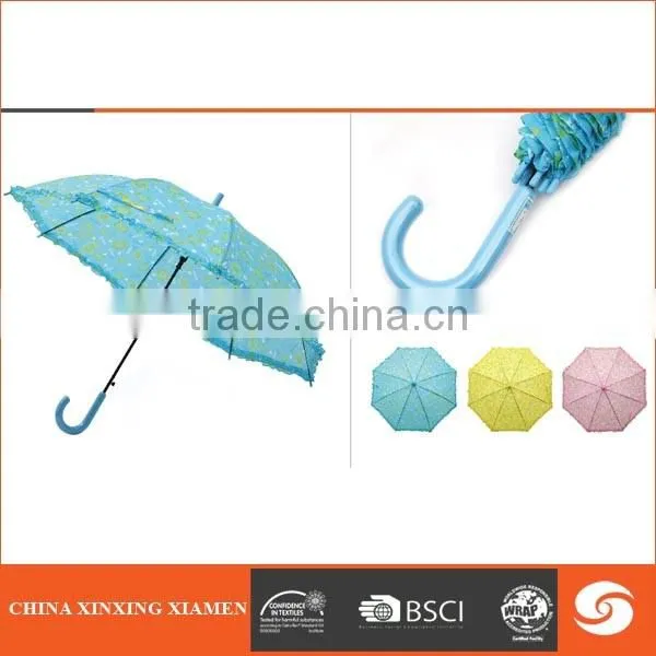 lace umbrella high quality auto open lace straight umbrella