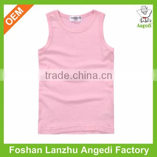 Summer Knitted Soft Fabric Kids Sports Wear tank top