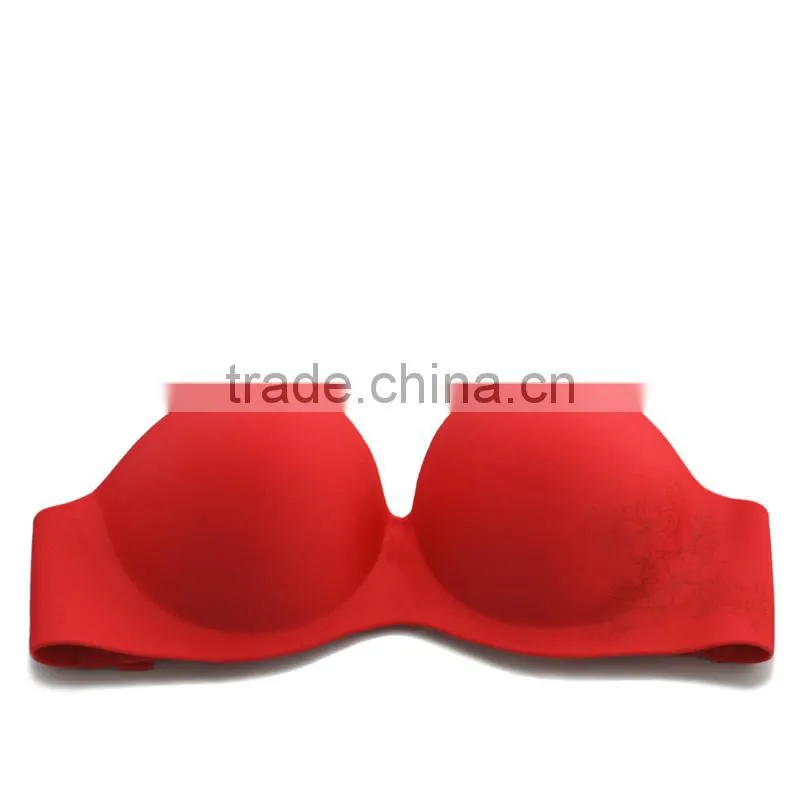 Strapless breast lift push up bra