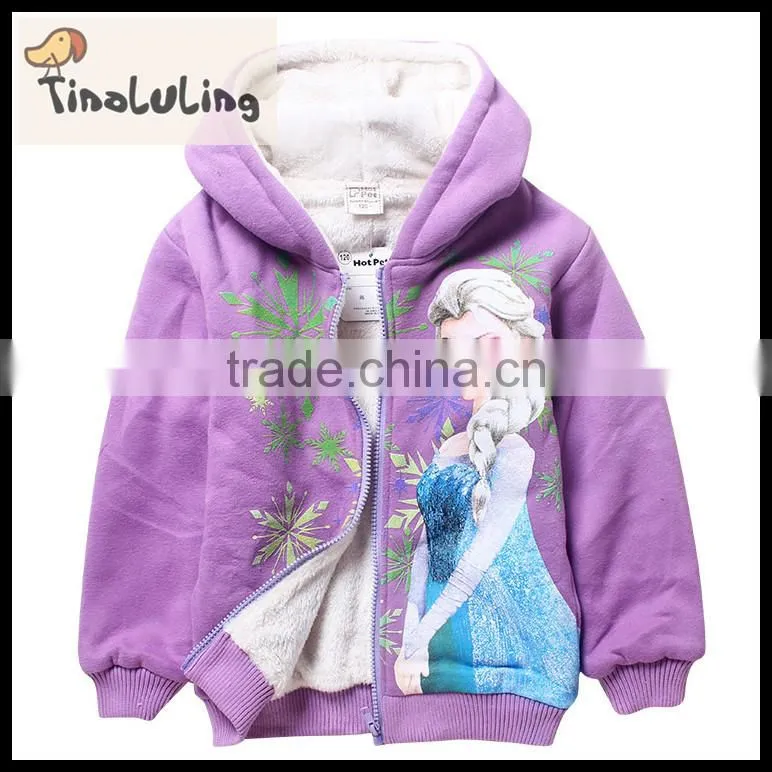 kid clothes cartoon coral fleece children's jacket girls cute red fleece jackets