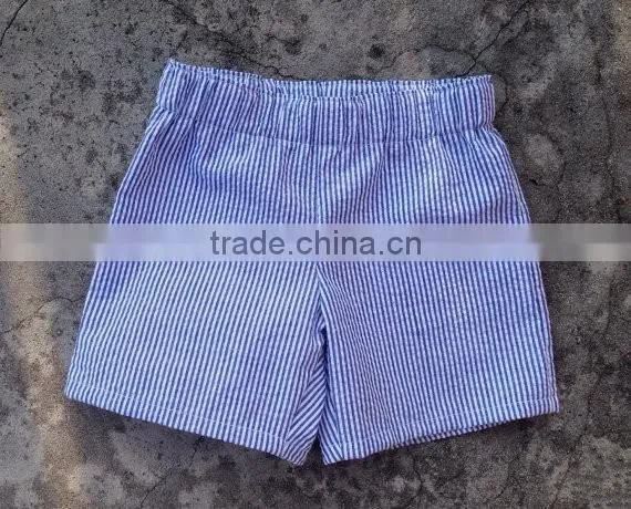 Boys summer beach shorts seersucker fabric swim trunk toddler boy beachwear