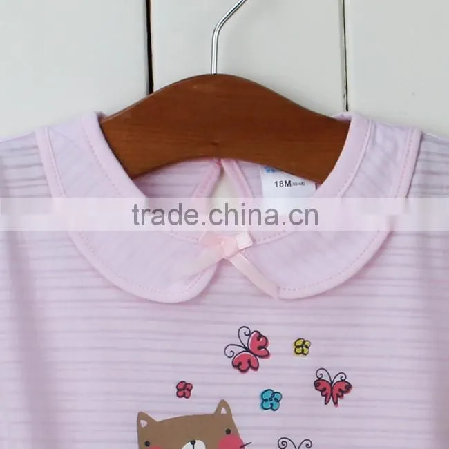Kids 100% cotton summer custom printing t-shirt baby clothes for girl