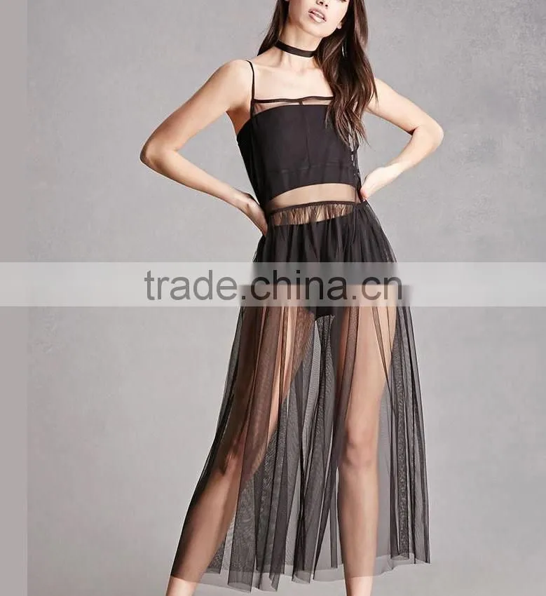2017 Sexy summer women beach lace sheer mesh lace beach dress manufacturer