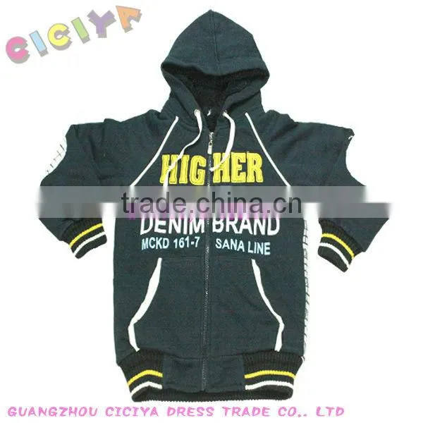 Boys winter knitting hoody jacket