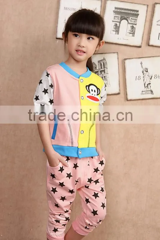 Custom wholesale cute, little circle, and pure cotton cartoon children's clothing