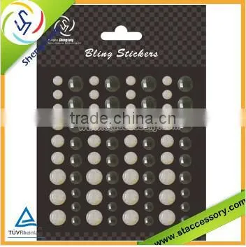 new product wholesale glitter rhinestone sticker rhinestone wall sticker