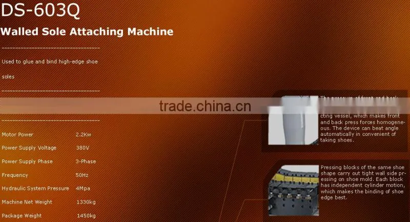 DS-603Q Walled sole attaching machine