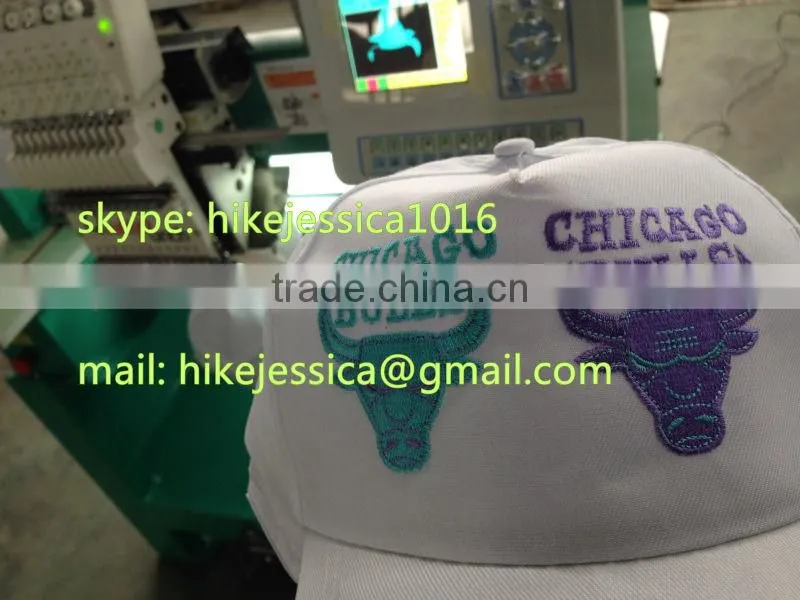fushun 1201 1head single head cap and t shirt hat tubular and flat t shirt computerized embroidery machine