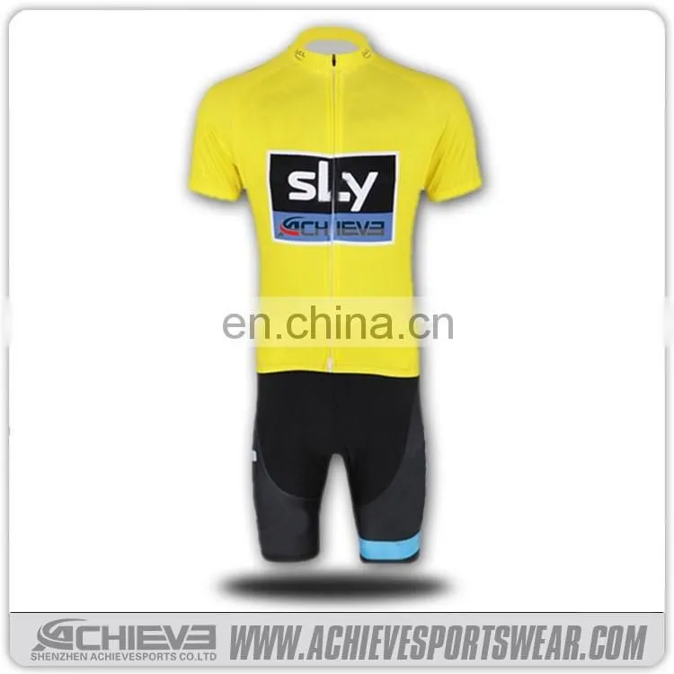 wholesale OEM sublimation polyester men sports cycling wear