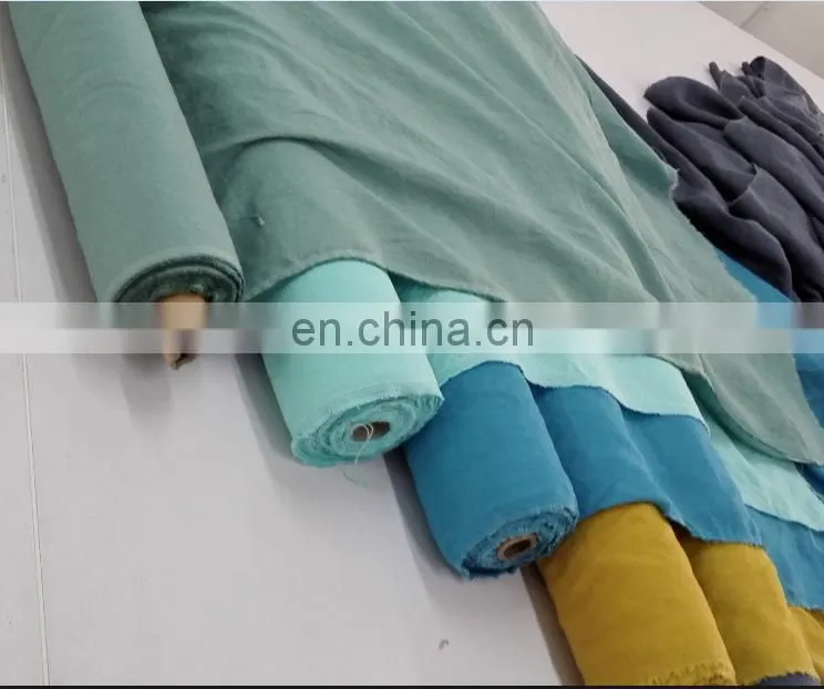 linen /cotton blended very soft fabrics in many colors for clothes in small quantities