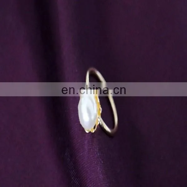 Fashion flower and pearl enamel knuckle ring set gift jewelry