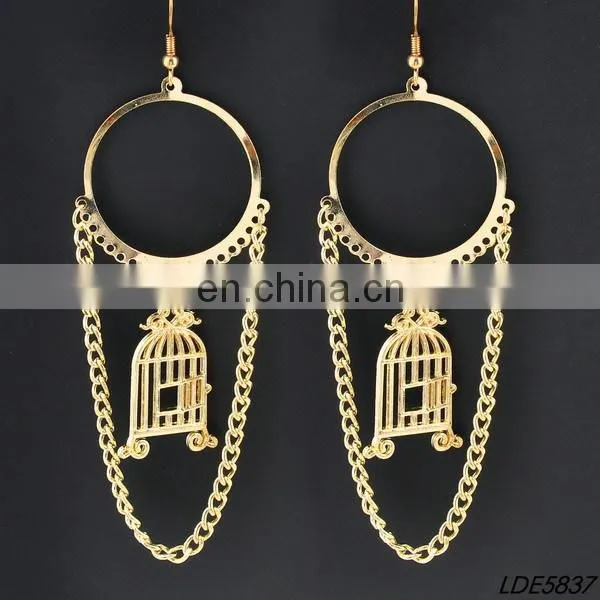 gold ring with elephant earring
