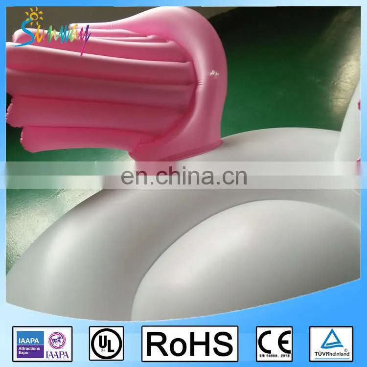Giant Inflatable Rainbow Colorful Pegasus Pool Float with Rapid Valves