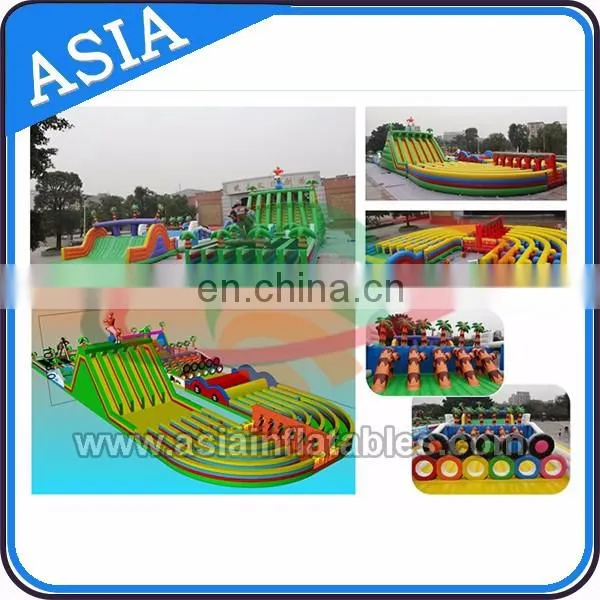Commercial Event Insane inflatable / Crazy adult inflatable obstacle course races