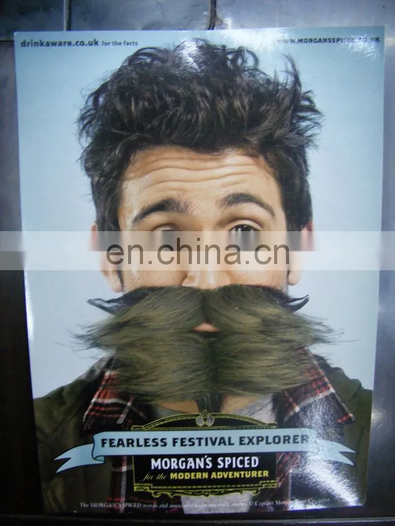 funny fake beard for sale party fake beard moustache MOU-0040