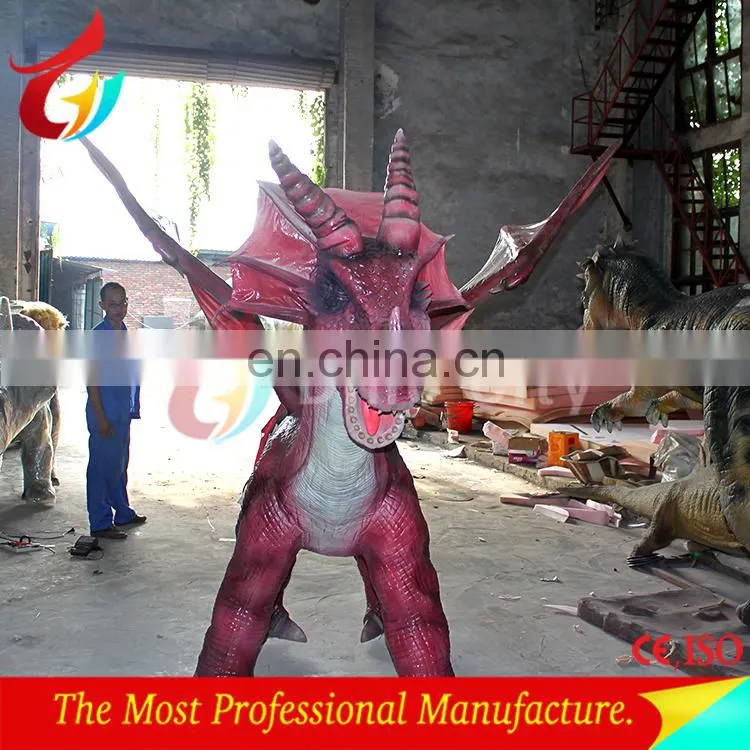 Animatronic mechanical dinosaur ride for kids
