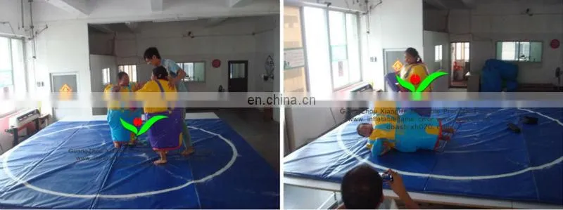 Hot sale commercial grade PVC Tarpaulin brand kids sumo wrestling suits for sale