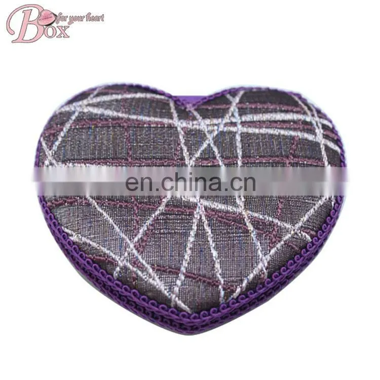 Noble Charming Purple Heart-shape Cosmetic Mirrors