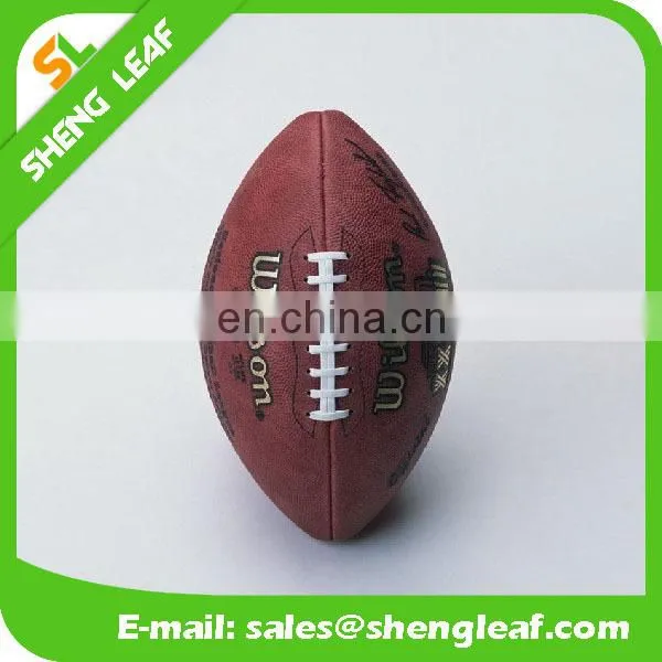 Custom printed soft leather rugby ball