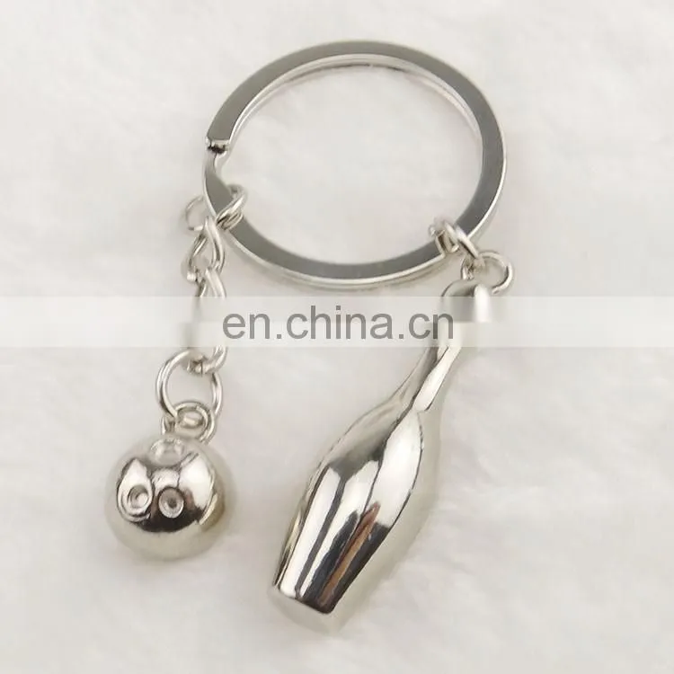 Classical high quality OEM promotional bowling keychain