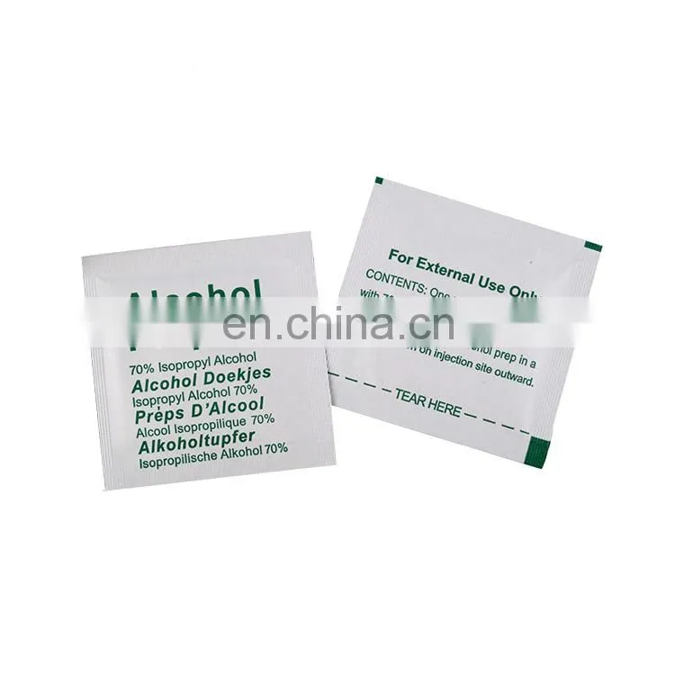 promotional unique customising logo printable alcohol tissue