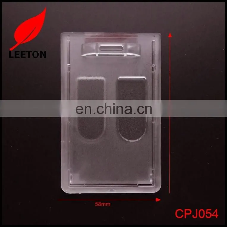 Factory custom double sided rigid ID badge holder