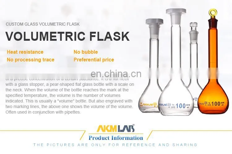 AKM LAB Glass A 100ml Volumetric Flask With Stopper