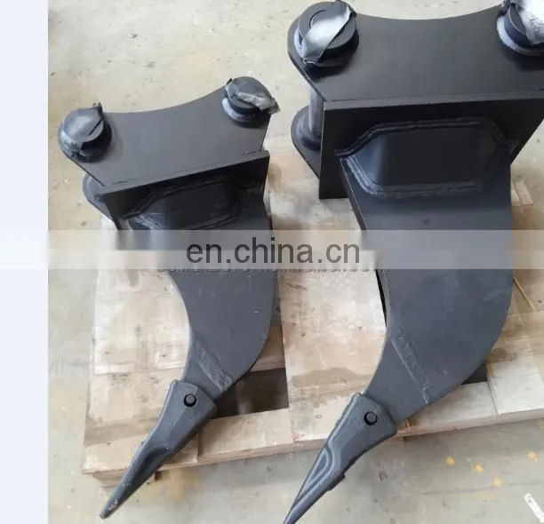 Excavator attachment, single tooth ripper for 20 ton excavator