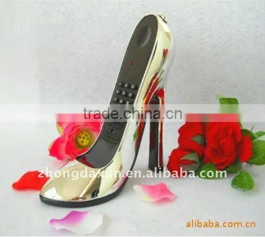 Novelty Corded Phone Telephone with shoe shape for kids or gifts