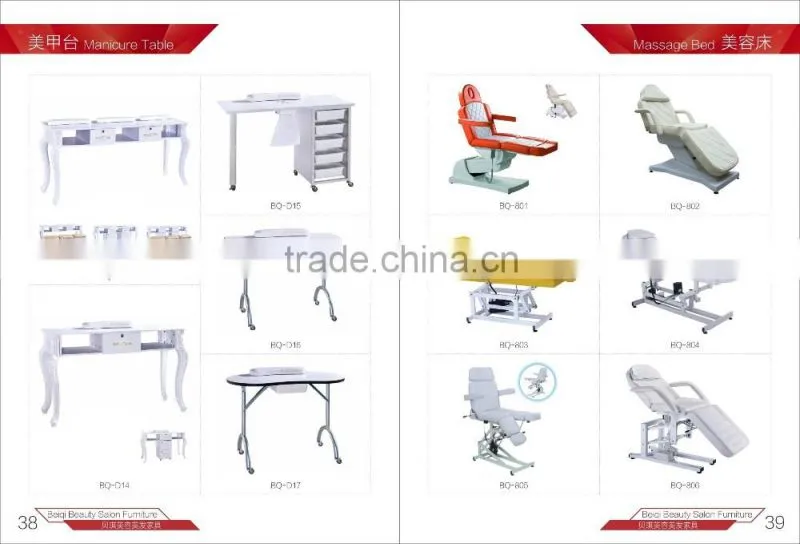 Classic European Style Manicure Table Beauty wood nail salon furniture table Manicure Table