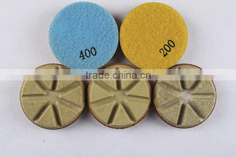 "STCD" Super True ceramic diamond polishing pad for concrete
