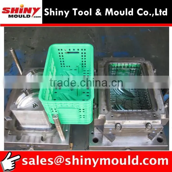 plastic industrial crate mould hot runner crate mould