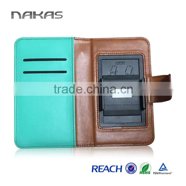 Customized wallet leather case for iphone 6