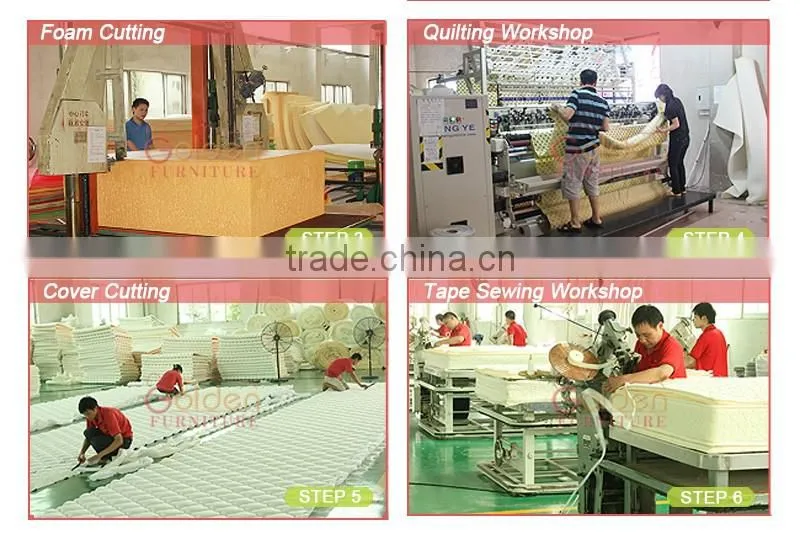 Golden Furniture Manufacture Happy Dream Pocket Spring Mattress with Good Quality GZ2015-5#