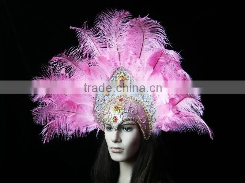 Wholesale Feather Headdress Indian Ostrich Feather Headdress