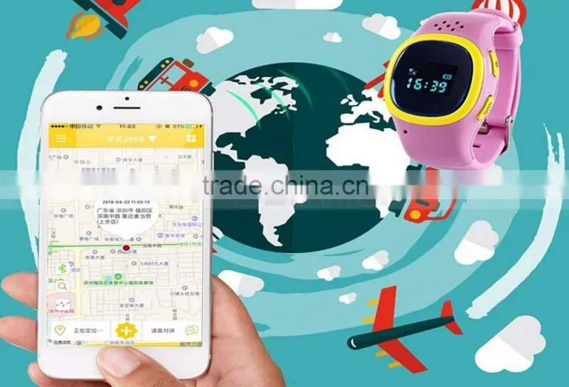 Smart Watch With Sim Slot Remote monitoring & GPS Position Tracking & Bluetooth SOS Call Kids Watch Mobile Phone