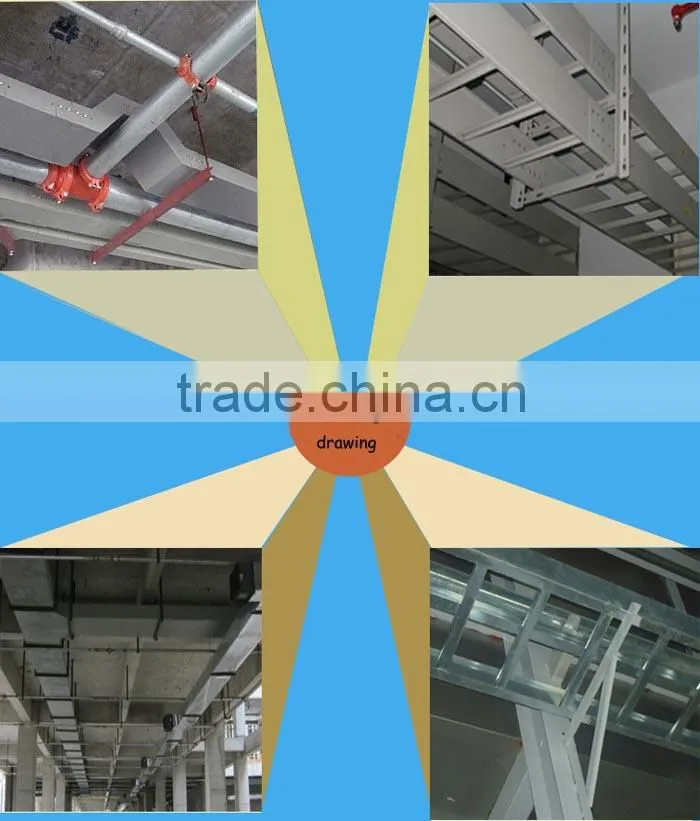 Galvanized cable tray ladder