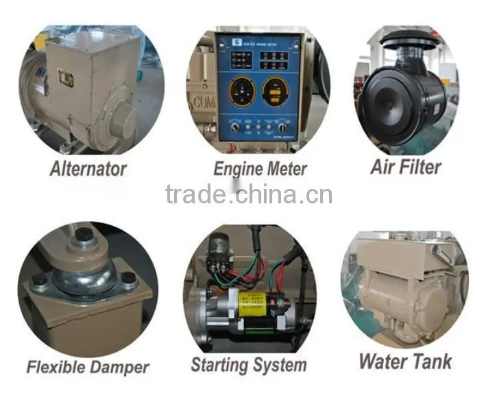 Factory price automatic control 120kw Deutz marine generator for boats