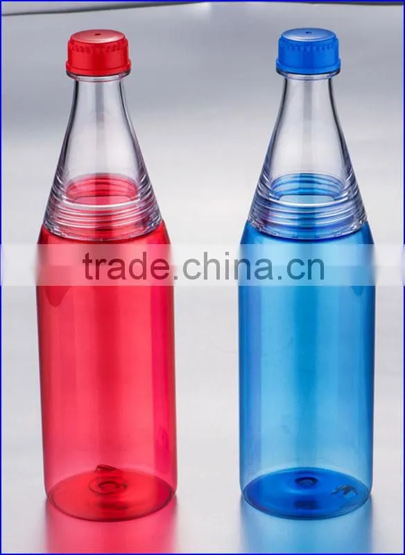 US 700ML 24OZ FDA plastic Tritan water bottles BPA free and any color avaible