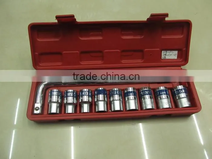 10 pc 3/4'' Dr . standard short impact socket set